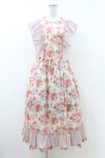 画像1: Jane Marple / MADELEINE&COLLEEN’S ORCHARDフリルトリムドレス  ピンク H-26-07-24-026-JM-OP-KB-ZH (1)