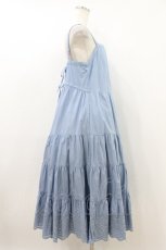 画像3: Jane Marple Dans Le Salon / Typewriter lace tiered dress M ブルー H-26-07-24-031-JM-OP-KB-ZH (3)