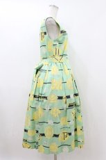 画像3: Jane Marple / Jolies broderies square dress  citron green H-26-07-24-032-JM-OP-KB-ZH (3)