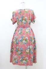 画像2: Jane Marple Dans Le Salon / Flower parlourゴアードドレス  ピンク H-26-07-24-038-JM-OP-KB-ZH (2)