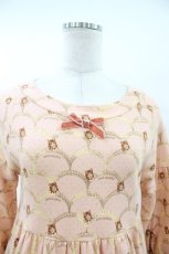 画像3: Jane Marple / gabrielleソフト裏毛のワンピース M ピンク H-26-07-24-042-JM-OP-KB-ZH (3)