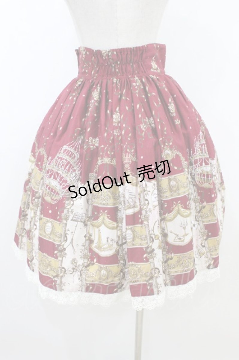 画像2: ALICE and the PIRATES / Masquerade Theater柄スカート Free エンジ H-26-07-24-1047-PA-SK-NS-ZH (2)