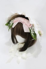 画像1: LOLITAその他 / ヘッドドレス  ナチュラル/ピンク H-26-07-24-1007-LO-AC-NS-ZH (1)