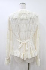 画像2: metamorphose / シャーリングブラウス Free 生成り H-26-07-24-1052-ME-BL-NS-ZH (2)