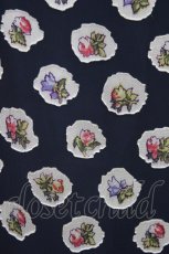 画像5: Jane Marple Dans Le Salon / Pieces of Flowersラウンドカラードレス  ネイビー H-26-07-24-008-JM-OP-KB-ZH (5)