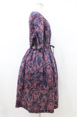 画像3: Jane Marple Dans Le Salon / Marie Antoinette drawstring sleeve dress Free ネイビー H-26-07-24-020-JM-OP-KB-ZH (3)