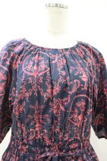 画像4: Jane Marple Dans Le Salon / Marie Antoinette drawstring sleeve dress Free ネイビー H-26-07-24-020-JM-OP-KB-ZH (4)