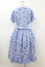 画像2: Jane Marple / Picnic cloth joyfulドレス M ブルー H-26-07-24-021-JM-OP-KB-ZH (2)