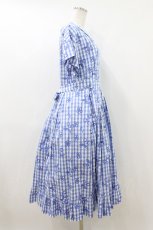 画像3: Jane Marple / Picnic cloth joyfulドレス M ブルー H-26-07-24-021-JM-OP-KB-ZH (3)