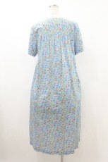 画像2: Jane Marple Dans Le Salon / Miles' Adventureフリルトリムドレス M スカイブルー×マンダリン H-26-07-24-022-JM-OP-KB-ZH (2)