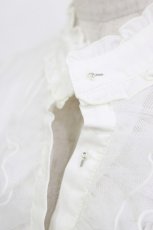 画像3: Emily Temple cute / チュールフリルハイネック半袖ブラウス M 白 H-26-07-25-030-ET-BL-NS-ZH (3)