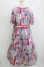 画像3: Jane Marple Dans Le Salon / Constructed stripes surf dress M ピンク H-26-07-25-004-JM-OP-KB-ZH (3)
