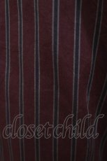 画像4: BPN FOR MEN / ジャボ付ストライプブラウス M ボルドー H-26-07-25-036-GO-BL-KB-ZH (4)