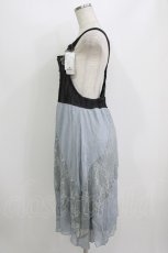 画像2: axes femme / デニムドッキングロングワンピース M ブラック/ブルー H-26-07-25-1039-AX-OP-NS-ZH (2)
