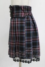 画像2: axes femme POETIQUE / コルセットチェックキュロット M ブラック H-26-07-25-1045-AX-PA-NS-ZH (2)