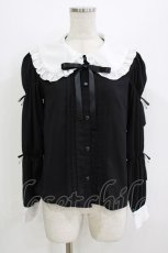 画像1: DearMyLove / 丸襟パワショルブラウス M ブラック H-26-07-25-1053-GO-TS-NS-ZH (1)