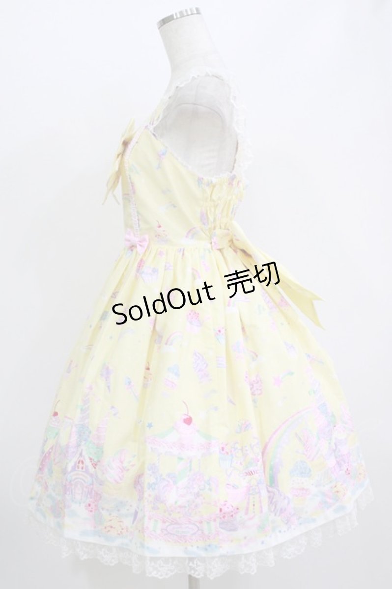 画像2: Angelic Pretty / MilkyPlanetリボンジャンパースカート Free イエロー H-26-07-25-1001-AP-OP-NS-ZH (2)