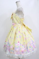 画像2: Angelic Pretty / MilkyPlanetリボンジャンパースカート Free イエロー H-26-07-25-1001-AP-OP-NS-ZH (2)