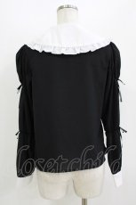 画像3: DearMyLove / 丸襟パワショルブラウス M ブラック H-26-07-25-1053-GO-TS-NS-ZH (3)