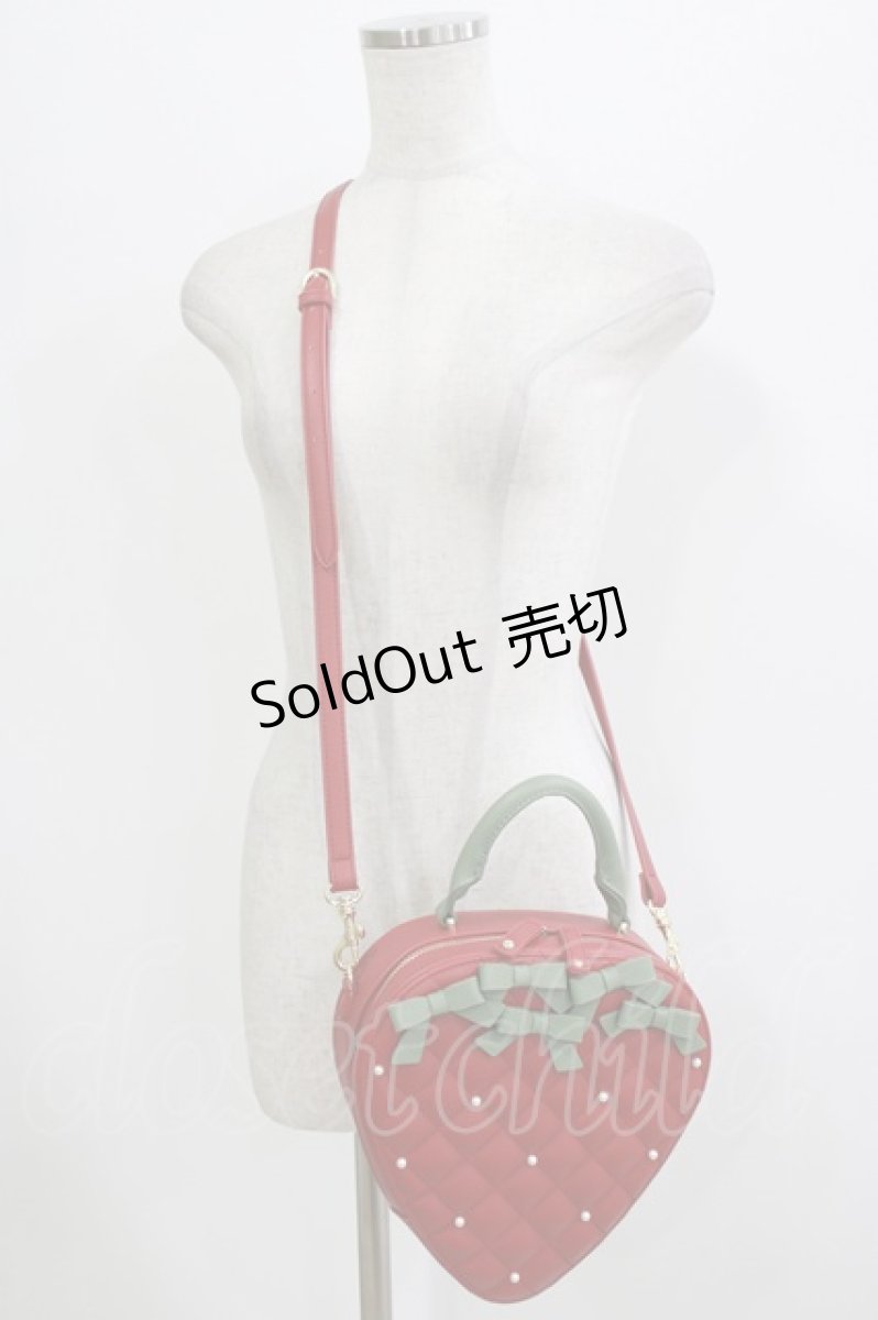 画像1: Maison de FLEUR / いちごショルダーバッグ  レッド H-26-07-25-1075-LO-BG-NS-ZH (1)