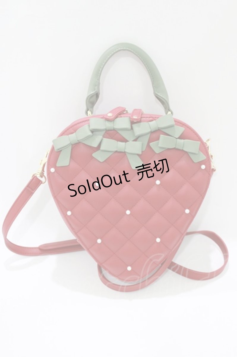 画像2: Maison de FLEUR / いちごショルダーバッグ  レッド H-26-07-25-1075-LO-BG-NS-ZH (2)