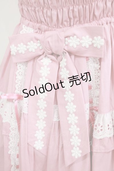 Angelic Pretty / お花レースフリルシャーリングワンピース Free 濃