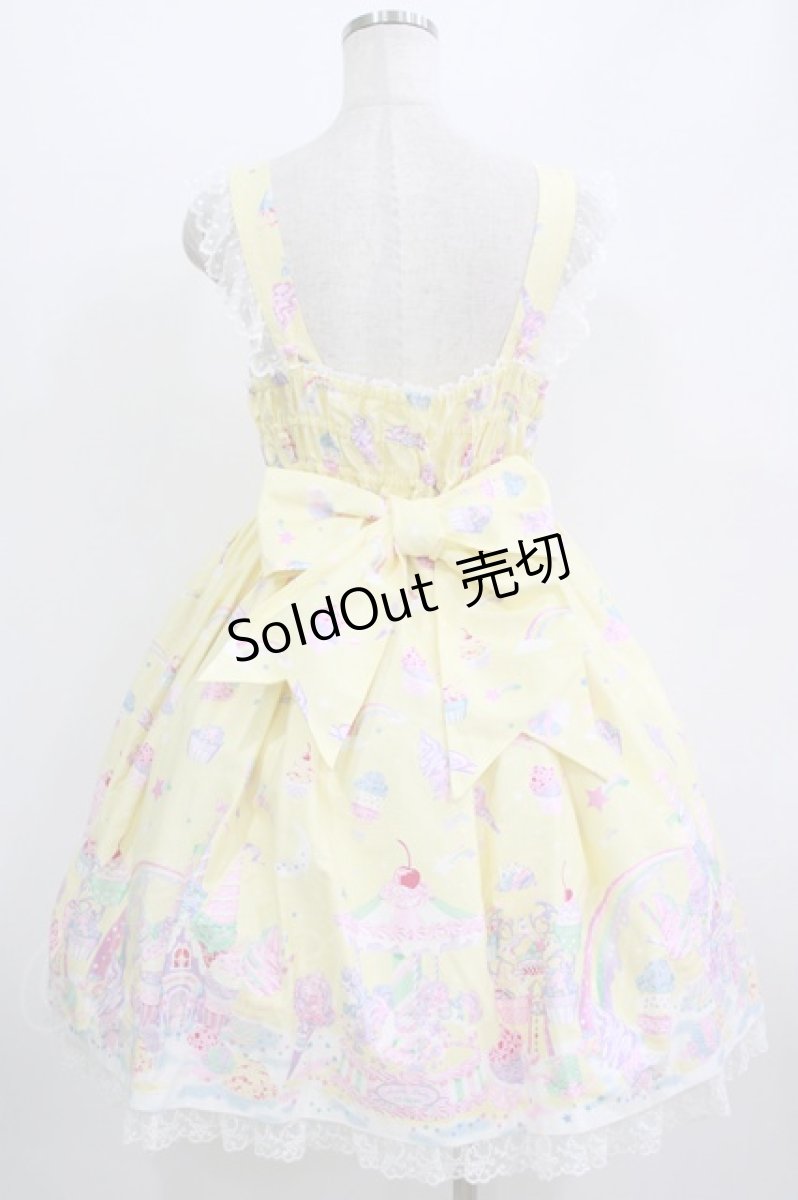 画像3: Angelic Pretty / MilkyPlanetリボンジャンパースカート Free イエロー H-26-07-25-1001-AP-OP-NS-ZH (3)