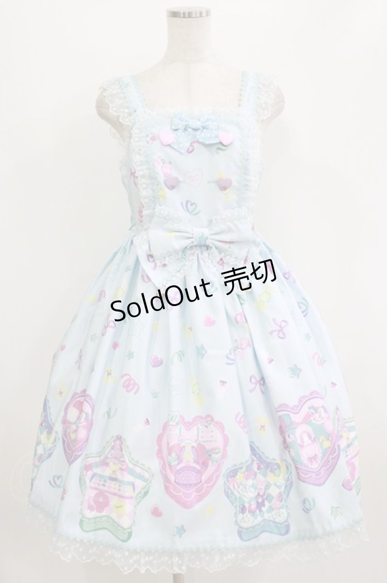 画像1: Angelic Pretty / Compact Toysジャンパースカート Free サックス H-26-07-25-1003-AP-OP-NS-ZH (1)