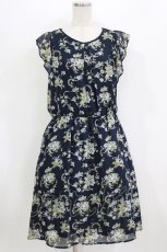 画像1: axes femme / 花柄ワンピース M ネイビー H-26-07-25-1026-AX-BL-NS-ZH (1)