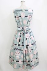 画像3: Jane Marple / Jolies broderies square dress  blue gray H-26-07-25-001-JM-OP-KB-ZH (3)