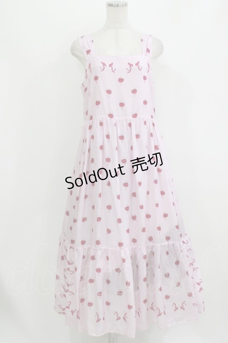 画像1: Jane Marple / Pas de bourreeティアードドレス M ピンク H-26-07-25-012-JM-OP-KB-ZH (1)