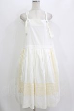 画像1: Jane Marple / Winter lace tablier skirt M アイボリー H-26-07-25-013-JM-SK-KB-ZH (1)