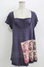 画像1: HYSTERIC GLAMOUR / プリント半袖カットソー FREE 紫 H-26-07-25-019-PU-TO-AK-ZH (1)