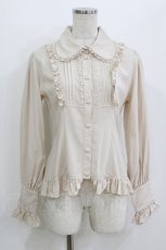 画像1: ATELIER PIERROT / ピンタックヨークブラウス  アイボリー H-26-07-25-025-EL-BL-KB-ZH (1)