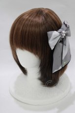 画像1: metamorphose / こねことチューリップリボンクリップ  グレー H-26-07-26-001-ME-AC-NS-ZH (1)
