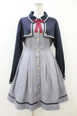画像1: Amavel / Brave Heart レイヤードプリーツワンピース Free ネイビー H-26-07-26-031-CA-OP-NS-ZH (1)