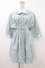 画像1: axes femme / ウエストタック入りチュニ M グリーン H-26-07-26-035-AX-OP-NS-ZH (1)