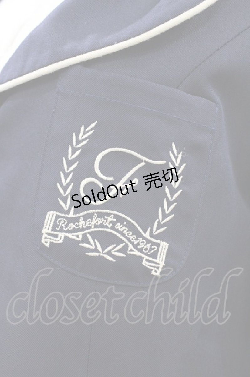 画像3: Fi.n.t / ポケット刺繍ジャケット  ネイビー H-26-07-26-042-CA-JA-NS-ZH (3)