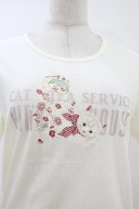 画像3: PINK HOUSE / CAT TEA SERVICE カットソー M アイボリー H-26-07-26-043-LO-TO-NS-ZH (3)