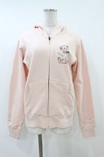 画像1: PINK HOUSE / ウィークエンドテディプリントパーカー L ピンク H-26-07-26-044-LO-SK-NS-ZH (1)