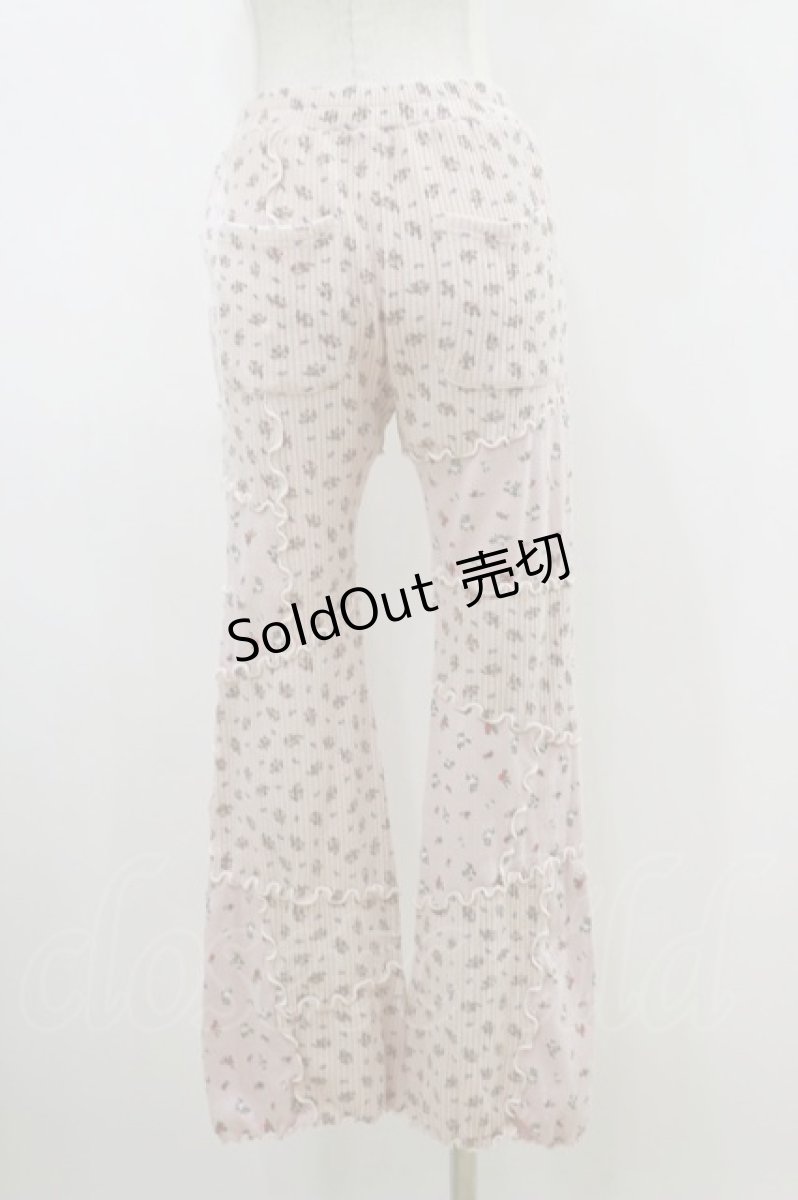 画像2: Candy Stripper / TINY FLOWER WAFFLEパンツ 2 PINK H-26-07-26-1047-PU-PA-AK-ZH (2)