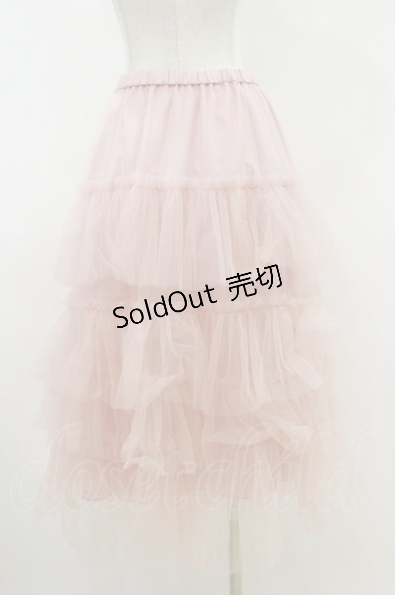 画像2: Jane Marple / Soft tulle dirndl skirt M ピンク H-26-07-26-1053-JM-SK-AK-ZH (2)