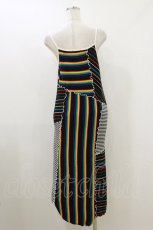 画像2: Candy Stripper / VARIOUS BORDER CAMISOLEワンピース 2 BLACK H-26-07-26-1058-PU-OP-AK-ZH (2)