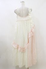画像2: merry jenny / flower checkアシメワンピース FREE ピンク H-26-07-26-1061-LO-OP-AK-ZH (2)
