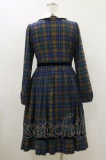 画像2: Emily Temple cute / Preppy Tartanワンピース M ネイビー H-26-07-26-1065-ET-OP-AK-ZH (2)