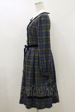 画像3: Emily Temple cute / Preppy Tartanワンピース M ネイビー H-26-07-26-1065-ET-OP-AK-ZH (3)