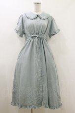 画像1: merry jenny / bear刺繍ドロストガーゼワンピース F ブルー H-26-07-26-1066-LO-OP-AK-ZH (1)