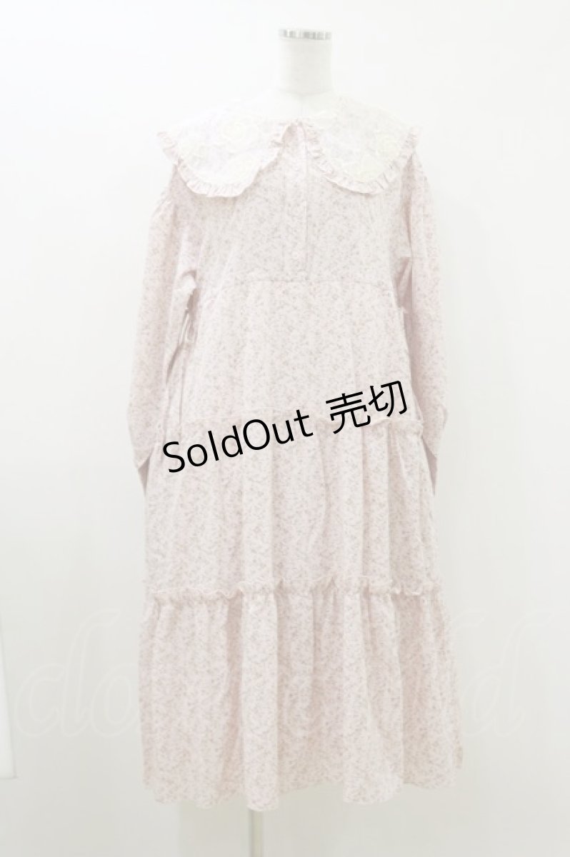 画像1: merry jenny / floralレースカラーワンピース FREE ピンク H-26-07-26-1073-LO-OP-AK-ZH (1)