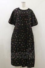 画像1: Jane Marple / Beloved chromos puffy dress M チャコールグレー H-26-07-26-1076-JM-OP-AK-ZH (1)