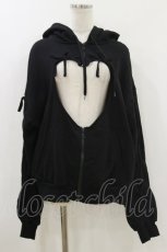 画像1: Candy Stripper / HEART HOLE HOODIE F BLACK H-26-07-26-1031-PU-TO-AK-ZH (1)